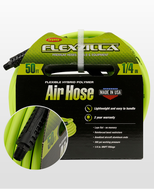 Air Hose with Injection Molded Plastic Grip