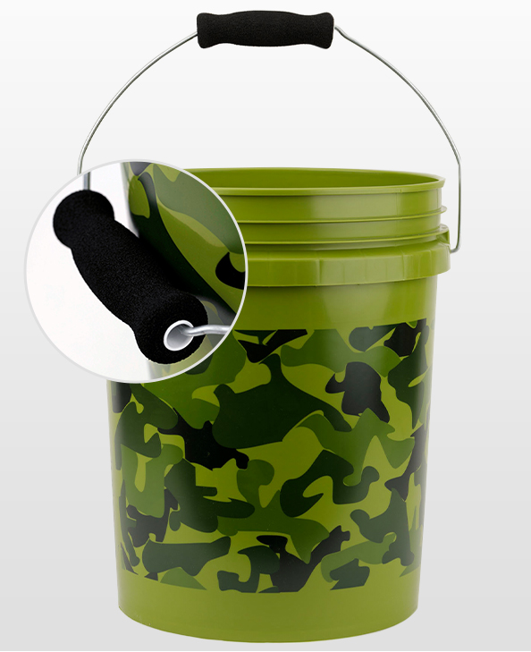 Camo Bucket with Gripworks Handle