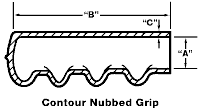 Contour Nubbed Grip, finger nub grip, finger nub hand grip, finger nub hand grips, finger nub grip manufacturer