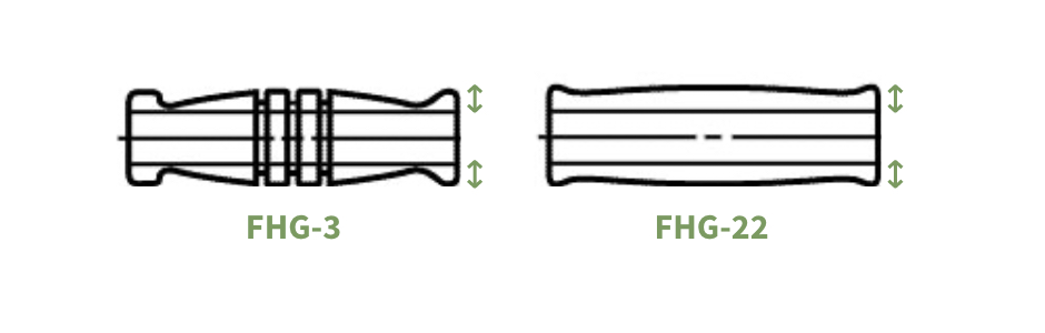 wall thickness diagram, foam grips, foam hand grip, foam hand grips, foam hand grip manufacturer, contoured foam hand grips