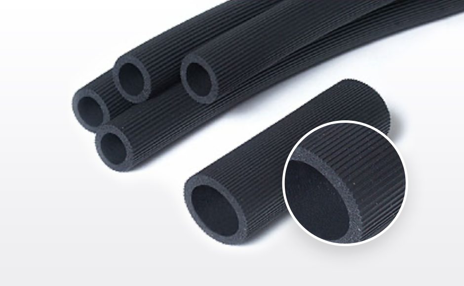 Splined Foam Tubes or Sleeves, splined foam hand grip, splined foam hand grips, splined foam hand grip manufacturer, splined foam grip, splined foam grips