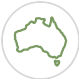 Icon showing outline of Australia