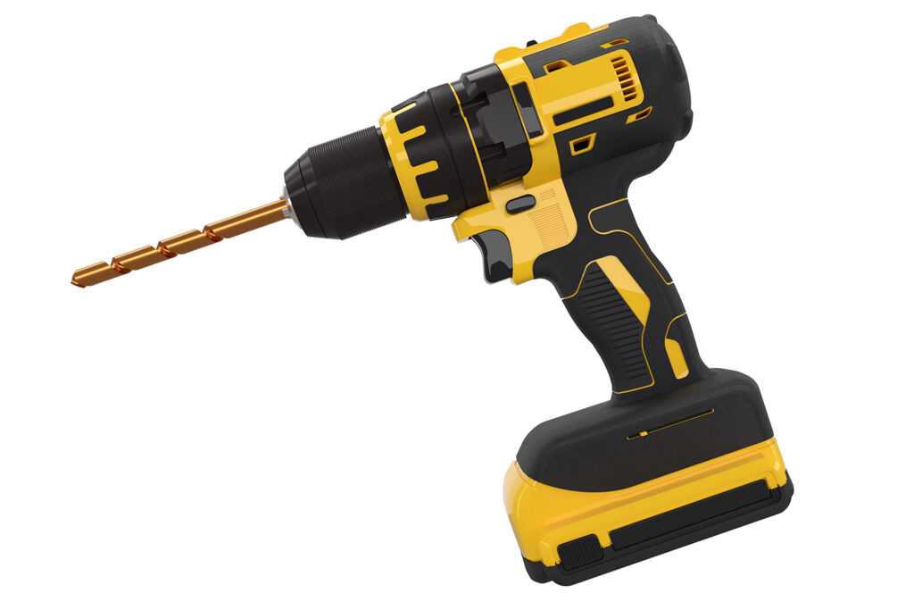 Power Drill with 2-shot handle grip